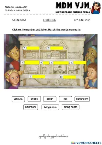 The Old House - Listen and Match