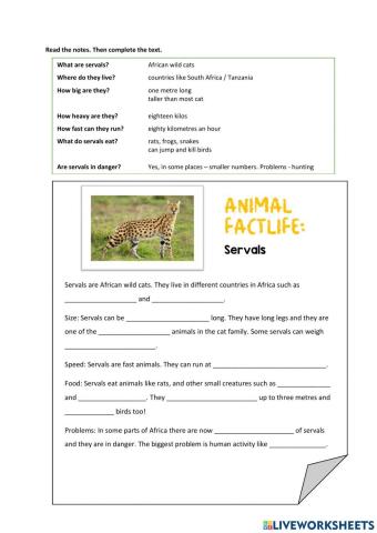 Year 5: Unit 3 Animals in Danger