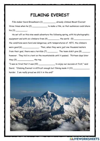 Filming Everest PET Reader