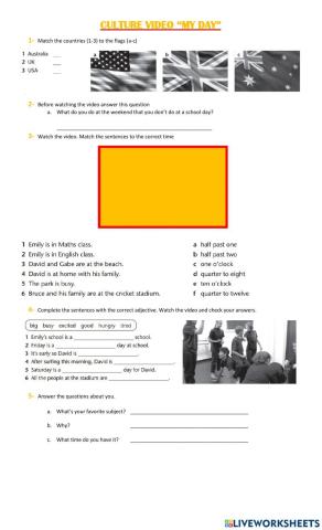 Culture video my day