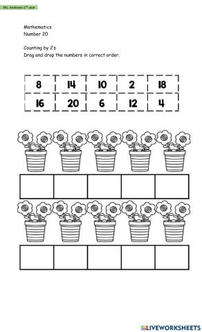 Number 20 Worksheet