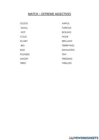 Extreme adjectives