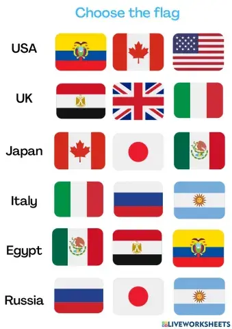Countries and flags