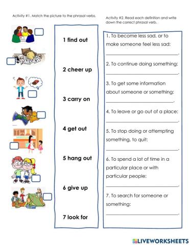 Phrasal verbs