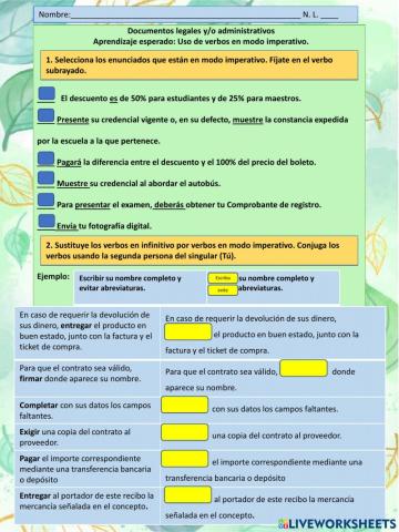 Documentos legales y administrativos