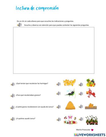 Lectura de comprensión