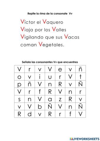 Consonante Vv