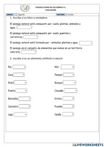 Evaluacion ciencias sociales