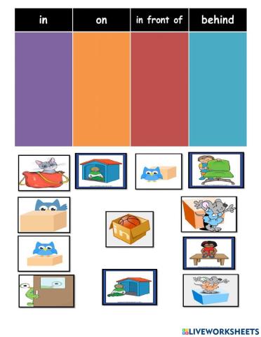 Year 3 module 5 (prepositions of place)
