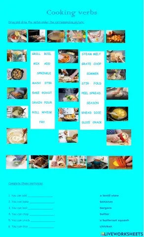 Cooking verbs