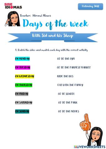 Days of the week