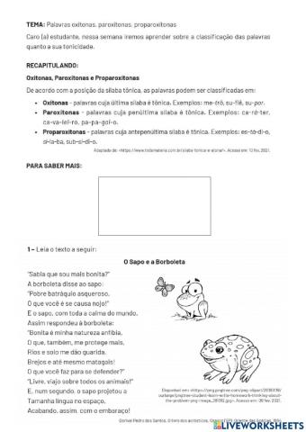 Classificação quanto a tonicidade