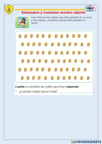 Estimamos y contamos muchos objetos