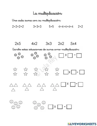 Sumandos Iguales - Multiplicación