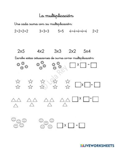 Sumandos Iguales - Multiplicación