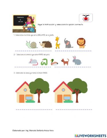 Lateralidad-Adelante y Atrás