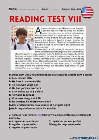 Reading test