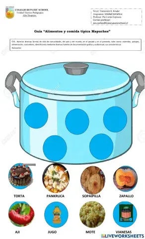 Alimentos y comida típica Mapuche