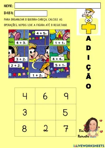 Quebra-cabeça Adição