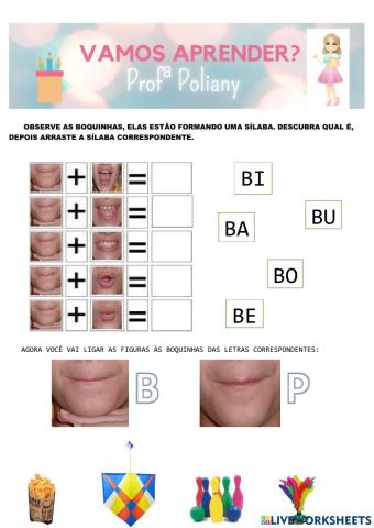 Alfabetização boquinhas