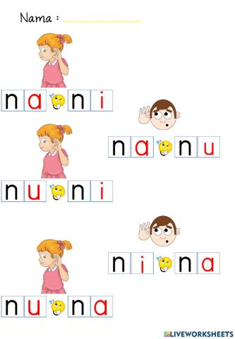 Live worsheet suku kata na ni nu (android)