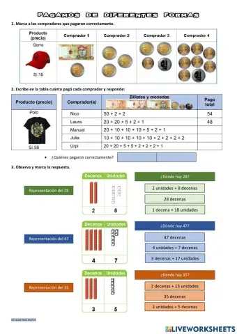 Pagamos de diferentes formas