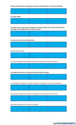 Características de los Seres Vivos
