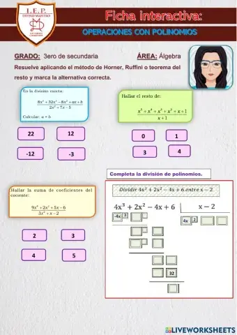 Division de polinomios