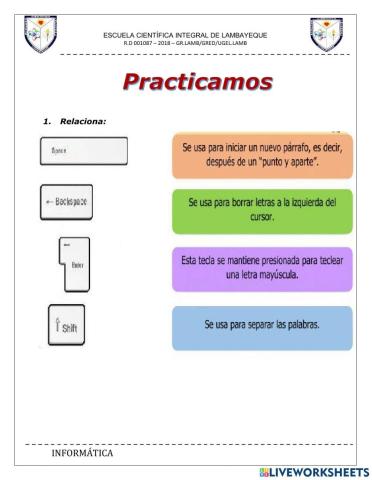 Practicamos el teclado