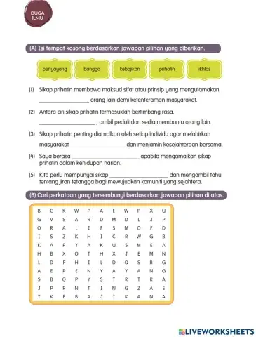 Sikap Prihatin Untuk Kesejahteraan Bersama