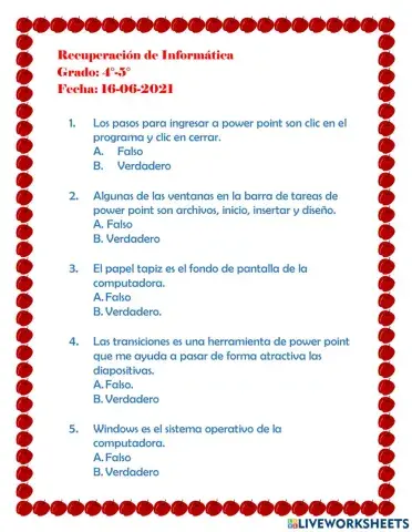 Recuperación de informática