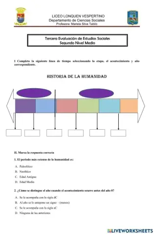 Etapas de la Historia