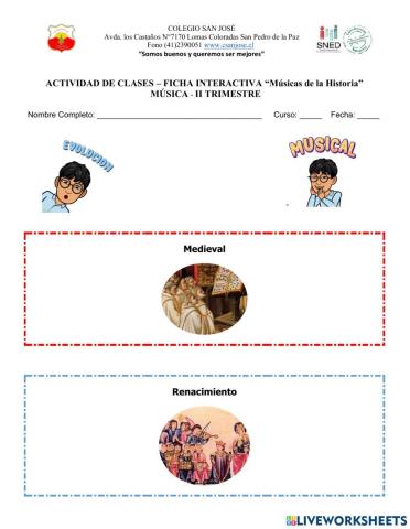 Músicas de la Historia