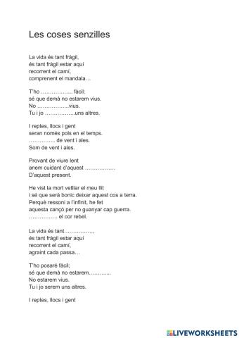 Les coses senzilles