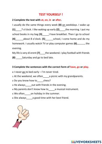 Test Yourself - EOW4