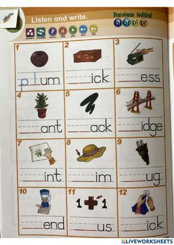 Phonics practice worksheet-1