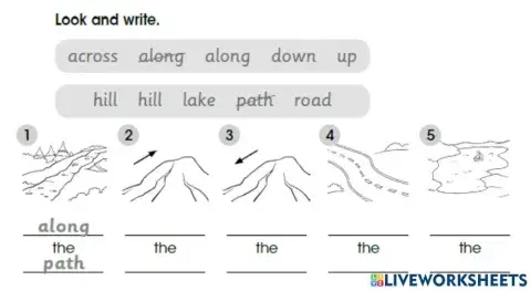 Along - across - up - down