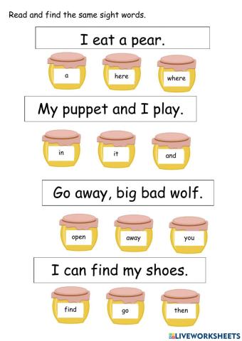 Sight words