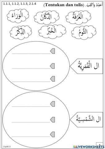 حول في المدرسة ( ال قمرية و ال شمسية)