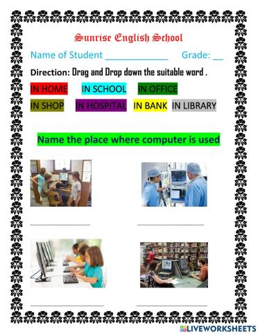 Application of computer