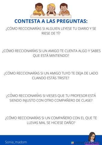 Contesta  a las preguntas