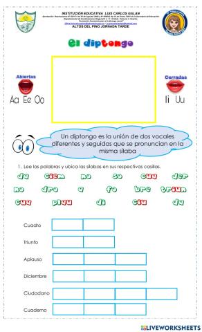 El diptongo