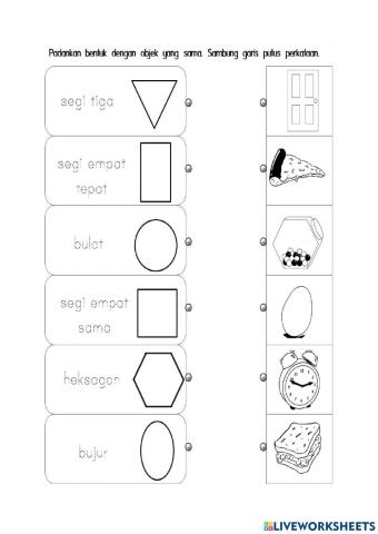 Memadan bentuk yang sesuai