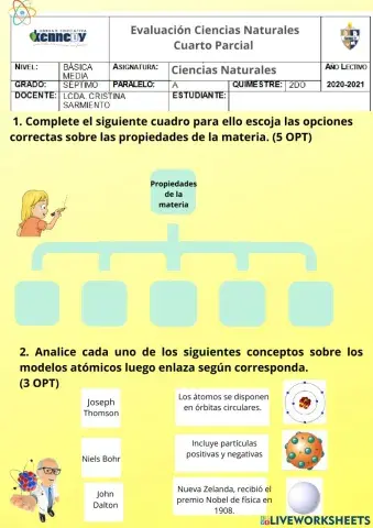Prueba de Ciencias Naturales