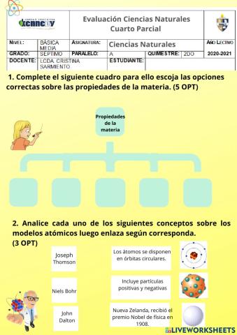Prueba de Ciencias Naturales