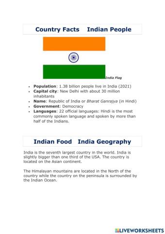 India facts