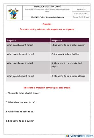 What do you want to be?