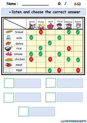 Listening Quiz  (G2S2)