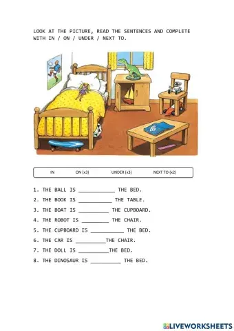 Prepositions of place