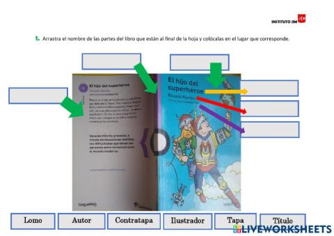 Partes del libro
